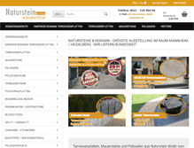 Tablet Screenshot of naturstein-import.com